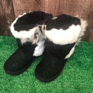 UGG Kids' Classic Short Patchwork Fluff
